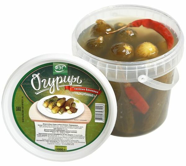 Огурцы соленые бочковые традиционные ТМ ФЭГ