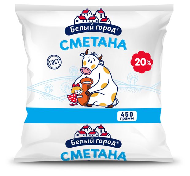 

Сметана Белый Город 20% 450г