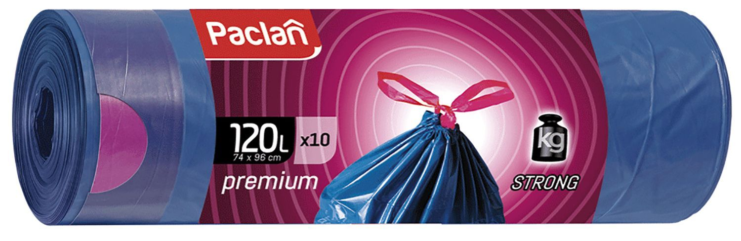 

Мешки для мусора Paclan Premium 120 л 10 шт.