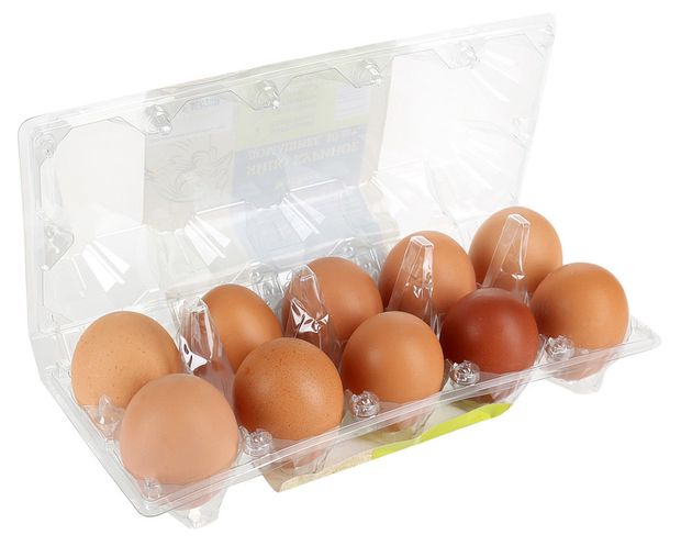 

Яйца куриные Чебаркульская Птица Домашнее С1 коричневое 10 шт.