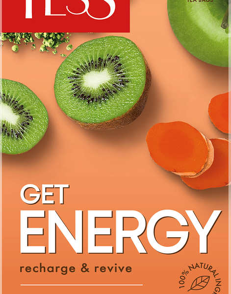 Напиток чайный Tess Energy в пакетиках, 20x