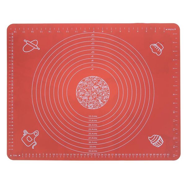 Vetta коврик силиконовый для раскатки теста с принтом, 50х40см