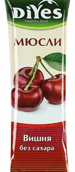Батончик-мюсли DiYes Вишня без сахара