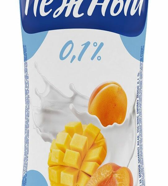 Напиток йогуртный Campina Нежный с соком абрикоса и манго 0,1% 285 г