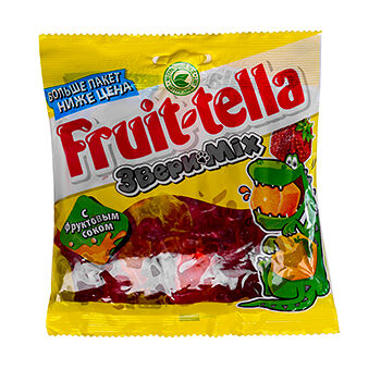 Жевательный мармелад Fruit-tella Звери Mix 150г