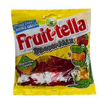 

Жевательный мармелад Fruit-tella Звери Mix 150 г