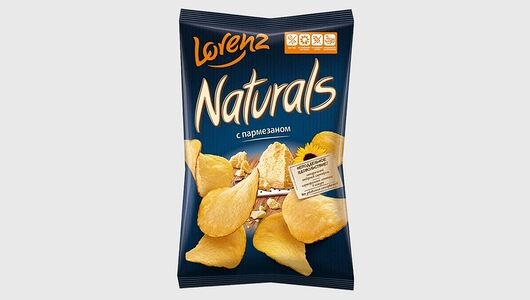 Чипсы картофельные Naturals с пармезаном, 100г