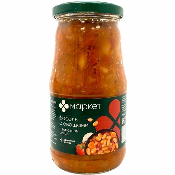 Фасоль с овощами в томатном соусе Маркет Перекрёсток