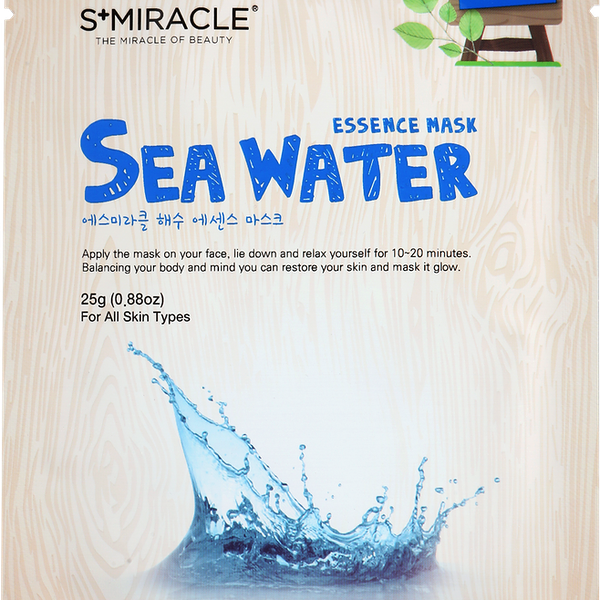Маска для лица S+MIRACLE с морской водой, для всех типов кожи