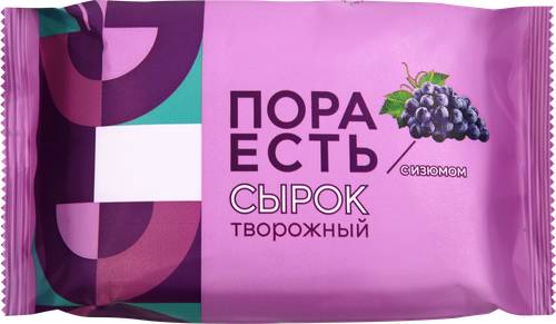

Сырок творожный Пора есть с изюмом 9% 80 г