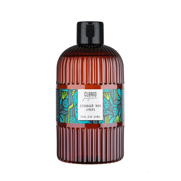 Парфюмированный гель для душа Clario Дубовый мох, амбра 500 мл