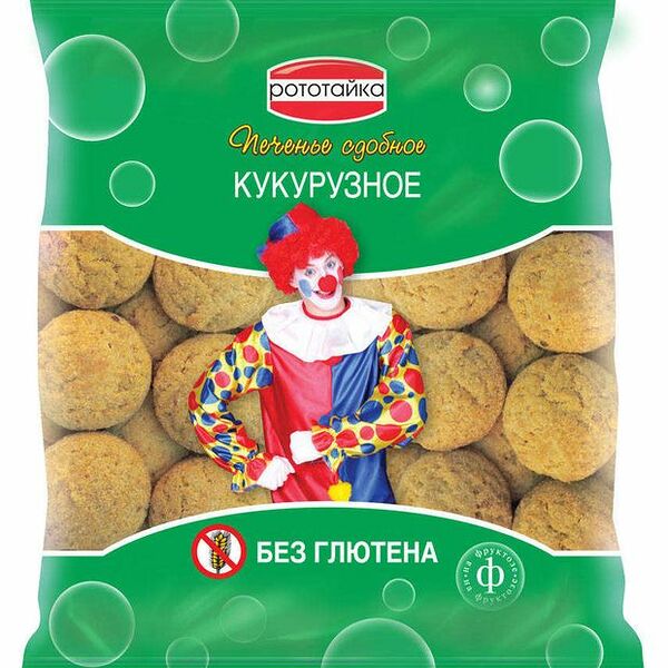 Печенье Рототайка кукурузное на фруктозе без глютена