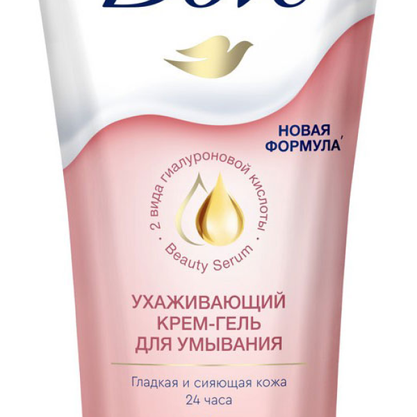 Крем-гель для умывания `DOVE` ухаживающий с гиалуроновой кислотой 50 мл