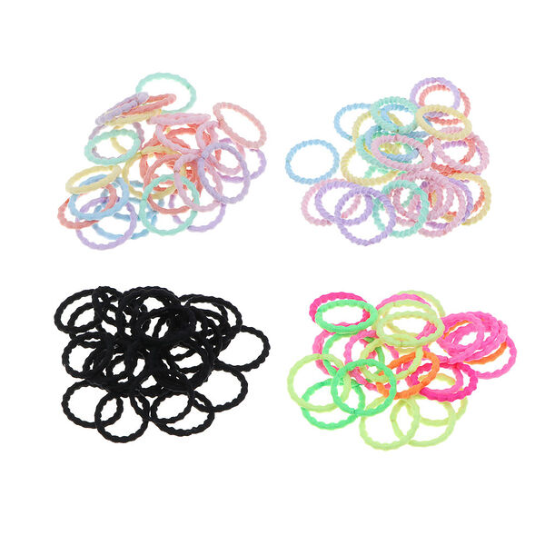 Юниlook резинки для волос 25шт, d2см, нейлон, 3-4 дизайна, acs-60