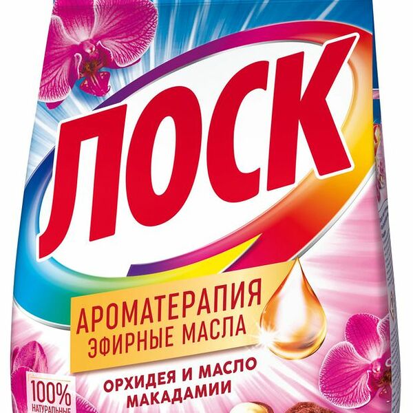 Стиральный порошок Losk Active-Zyme 6 Ароматерапия Малазийская орхидея и масло макадамии 4050 г