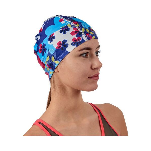 Шапочка д/плавания (полиэстер), сине-голубая, арт SF 0311