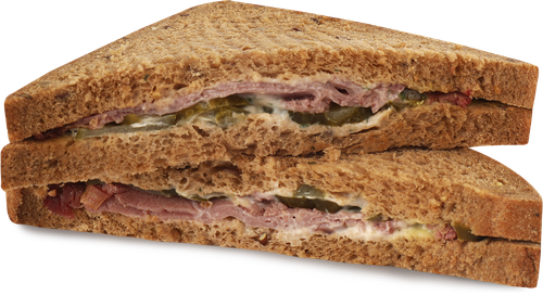 

Сэндвич York Fresh с ростбифом и корнишонами на зерновом хлебе в соусе тартар 150 г