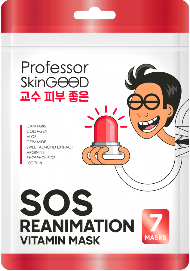

Маска для лица Professor Skingood Sos Reanimation Vitamin Mask 7 шт