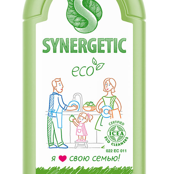 Средство для мытья посуды Synergetic Сочное яблоко