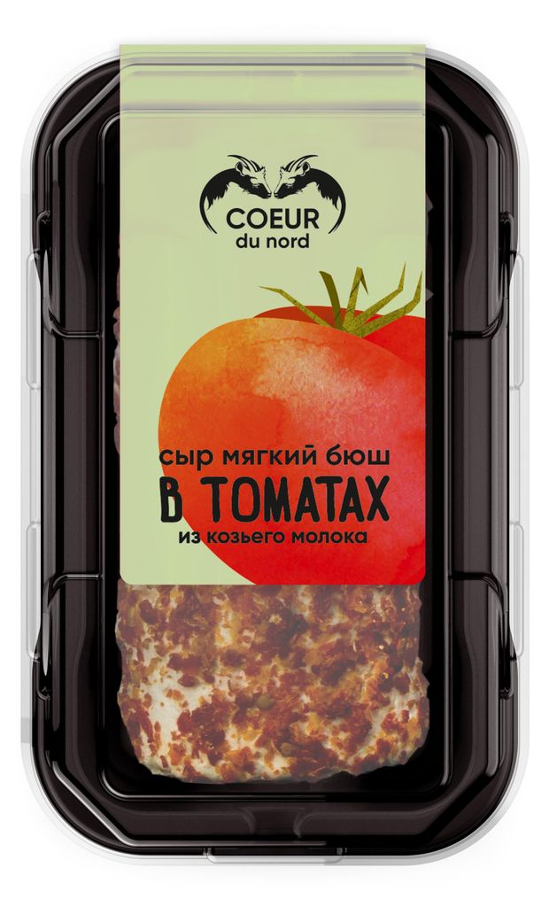 

Сыр мягкий Coeur du nord Бюш Де Шевр из козьего молока в томатах 45% 130 г