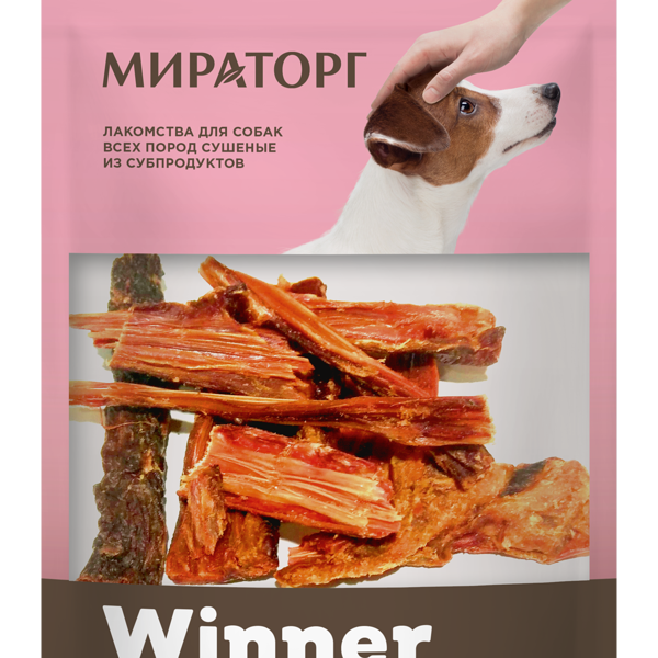 Лакомство Winner Пищевод говяжий для собак мини