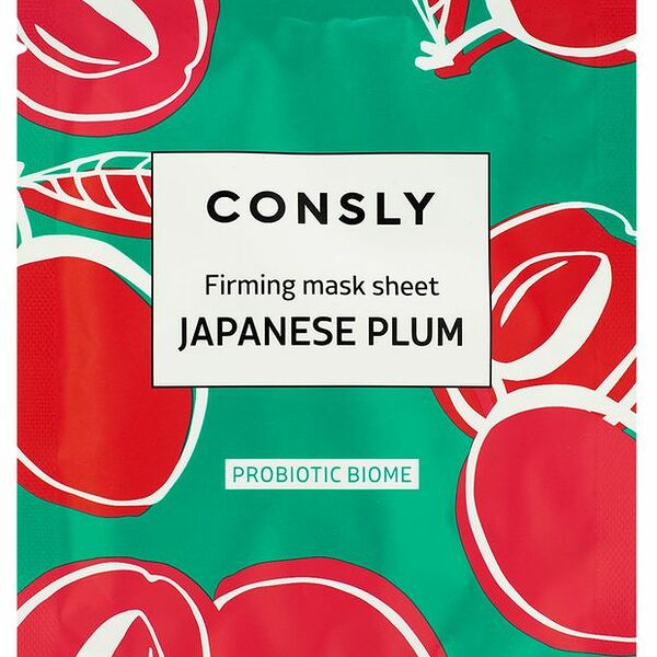 Маска для лица Consly Probiotic Biome Japanese Plum с экстрактом японской сливы, 25 мл