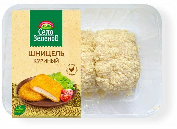 Шницель куриный Село Зеленое охлажденный 400 г