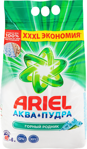 Стиральный порошок ARIEL Горный родник, автомат 6кг