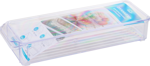 

Органайзер для холодильника Idea 10х30х5 см с крышкой прозрачный