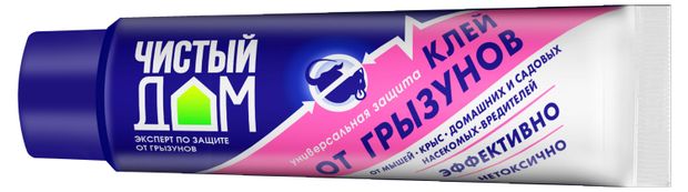 

Средство от грызунов и насекомых Чистый Дом Клей туба 60 г