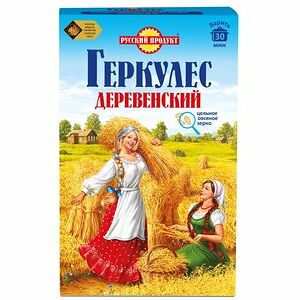 Геркулес цельнозерновой деревенский ТМ Русский Продукт 500 г