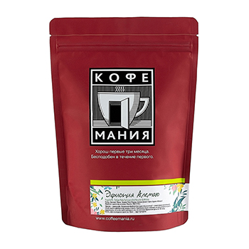 

Кофе Кофемания Эфиопия натуральный жареный в зёрнах 100% арабика высшего сорта, 250г