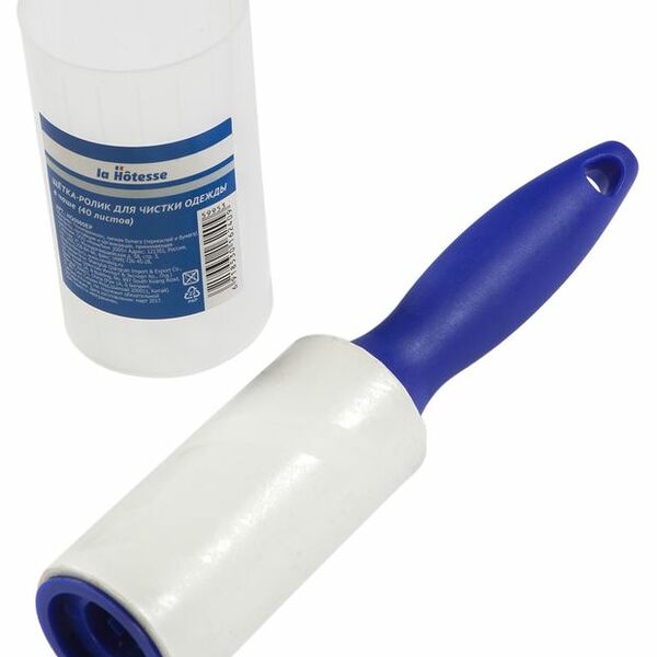 Щетка-ролик La Hotesse для чистки одежды в чаше, 40 листов