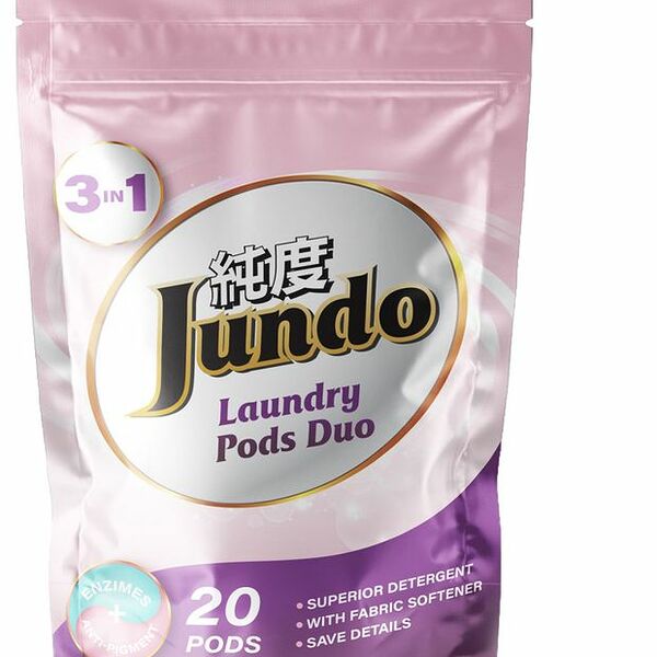 Капсулы для стирки Jundo Laundry Pods Duo 3в1 универсальные с кондиционером и пробиотиками 20 шт
