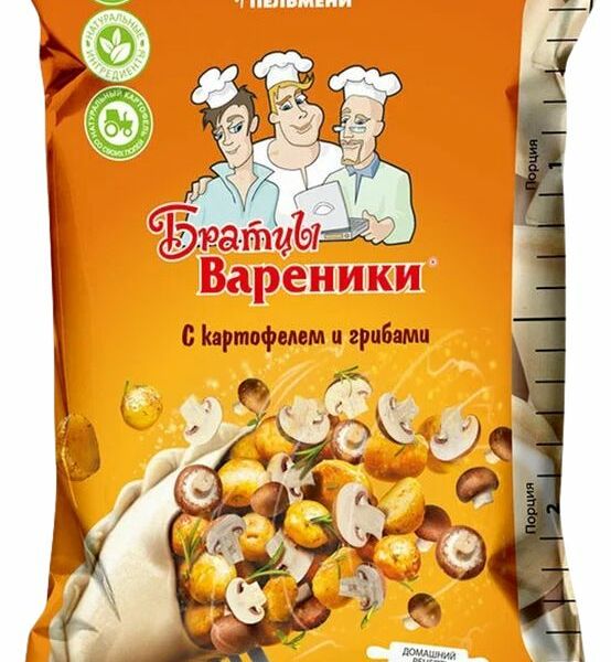 Вареники Братцы Вареники с картофелем и грибами 700 г