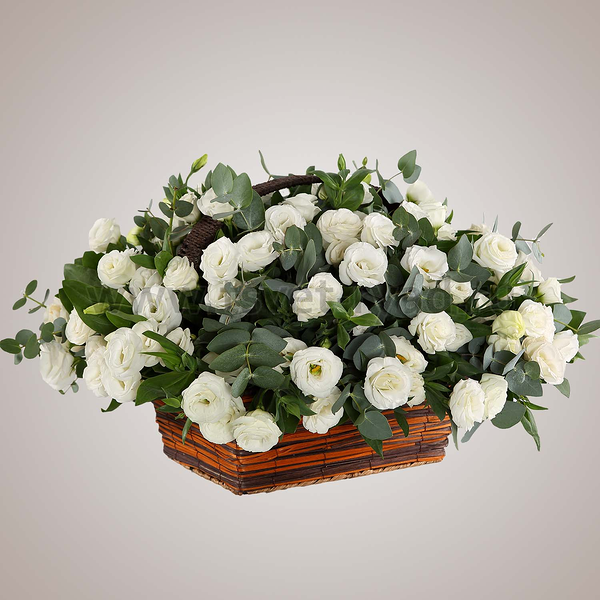 Корзина из эустом премиум