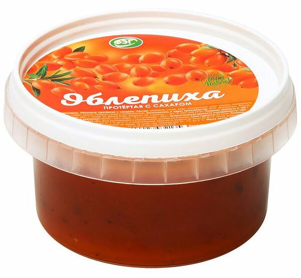 Облепиха протертая Фэг с сахаром