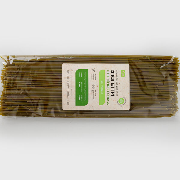 Макаронные изделия из зеленого гороха без глютена