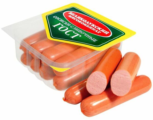 Сосиски Великолукский мясокомбинат Сливочные 330 г