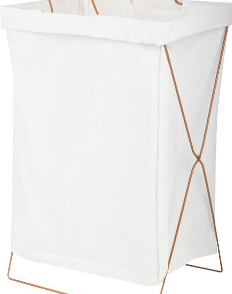 Корзина для белья Рыжий кот складная с металлическим каркасом