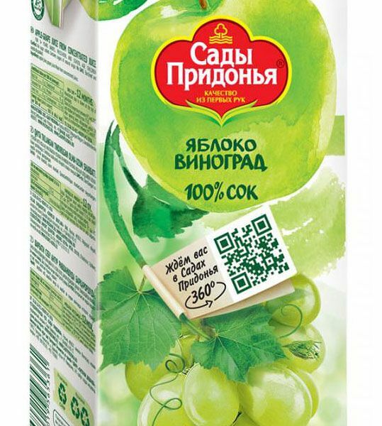 Сок Сады Придонья Яблоко-виноград 2 л