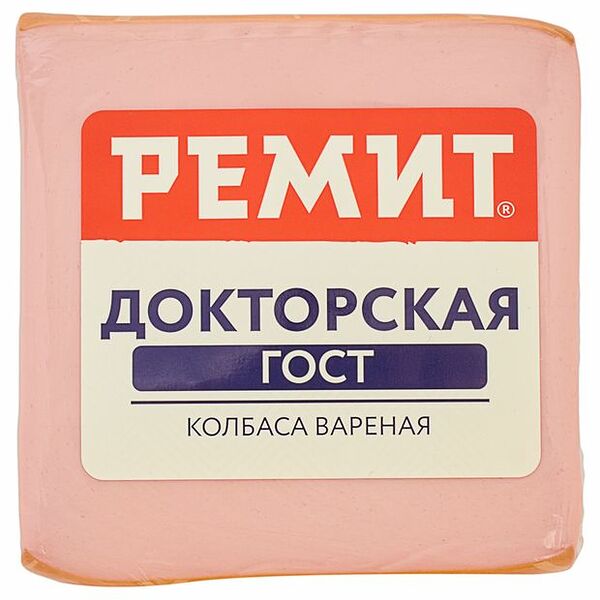 Колбаса варёная Докторская Ремит ГОСТ 400 г