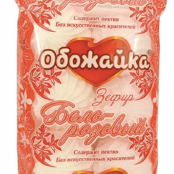 Зефир Воронежская кондитерская фабрика Обожайка бело-розовый экстрам 280 г