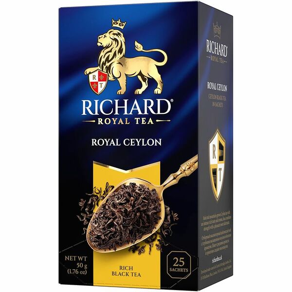Чай черный Richard Royal Ceylon в пакетиках 2 г х 25 шт, 50г