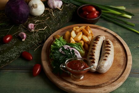Колбаски куриные гриль
