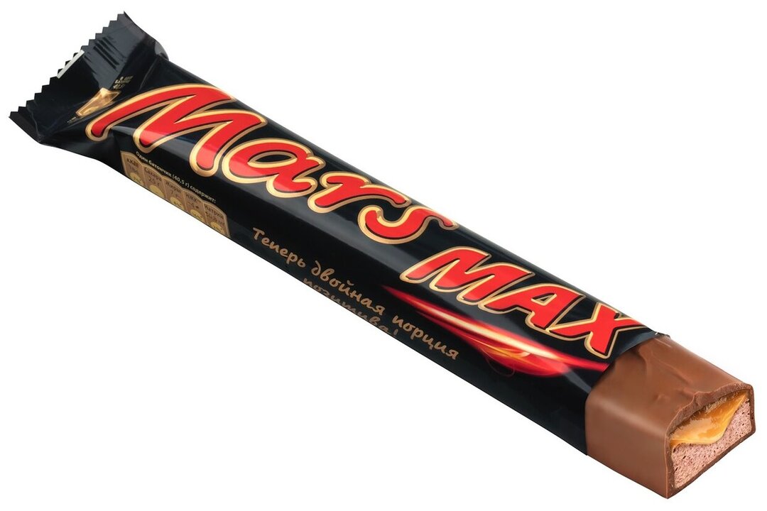 

Батончик шоколадный Mars Max с карамелью и нугой 81 г