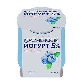 Йогурт Коломенское термостатный черника 3%