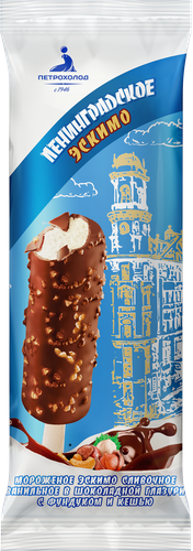 

Эскимо Ленинградское ванильное с фундуком и кешью в шоколадной глазури 75 г