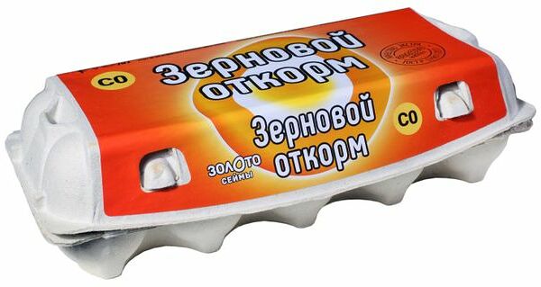 Яйца куриные Зерновой откорм С0 коричневое, 10 шт