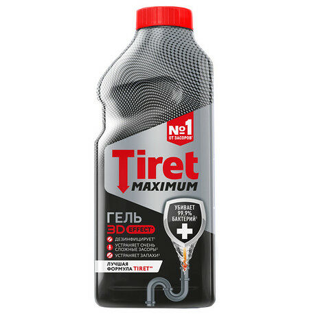 Средство дезинфицирующее для канализационных труб Maximum, Tiret